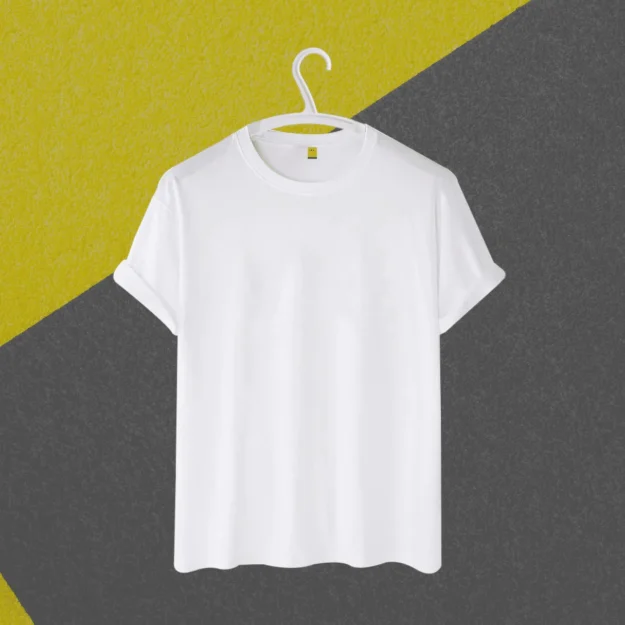 Classic White T-Shirt for Men - Image 2